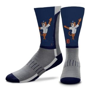 For Bare Feet Detroit Tigers Mascot Snoop V-Curve Crew Socks